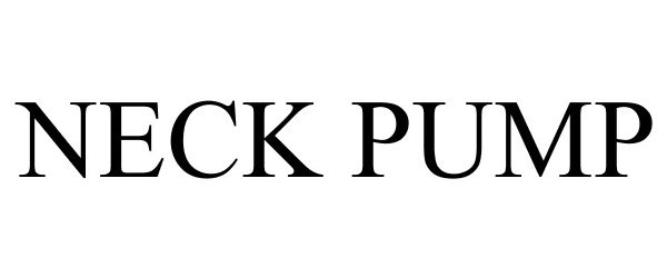 Trademark Logo NECK PUMP