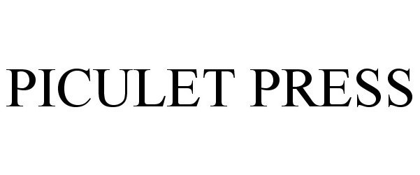 Trademark Logo PICULET PRESS