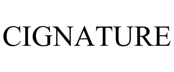 Trademark Logo CIGNATURE