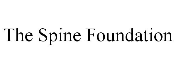  THE SPINE FOUNDATION