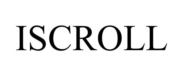 Trademark Logo ISCROLL