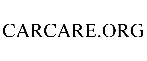 Trademark Logo CARCARE.ORG