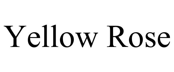 Trademark Logo YELLOW ROSE