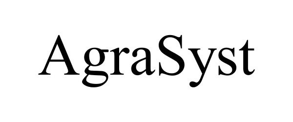 Trademark Logo AGRASYST