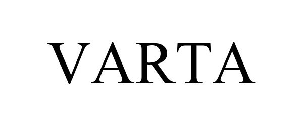 Trademark Logo VARTA