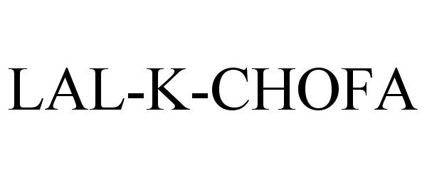 Trademark Logo LAL-K-CHOFA