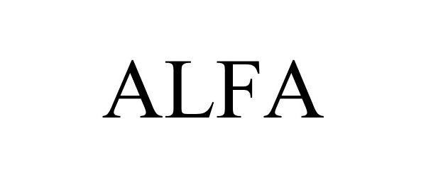 Trademark Logo ALFA