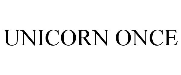 Trademark Logo UNICORN ONCE