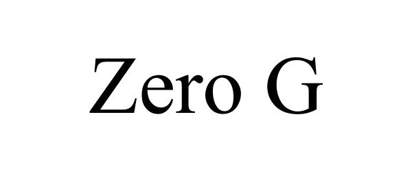 Trademark Logo ZERO G