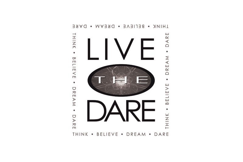 Trademark Logo LIVE THE DARE, THINK, BELIEVE, DREAM, DARE