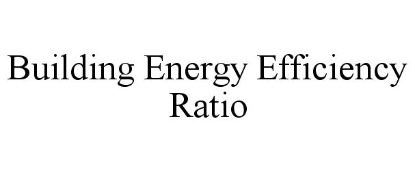  BUILDING ENERGY EFFICIENCY RATIO