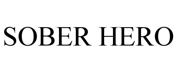 Trademark Logo SOBER HERO