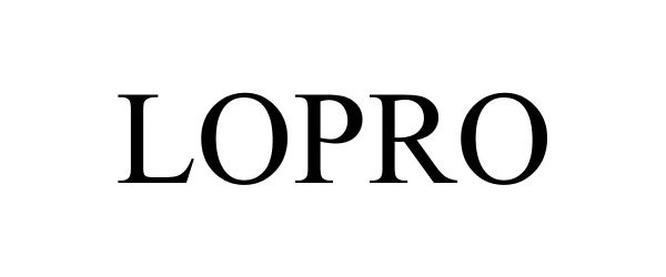 Trademark Logo LOPRO