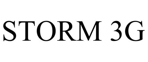Trademark Logo STORM 3G