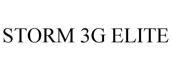 Trademark Logo STORM 3G ELITE