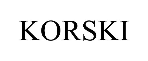 Trademark Logo KORSKI