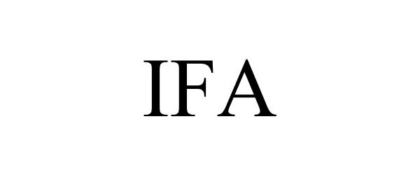 Trademark Logo IFA