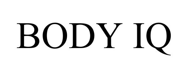 Trademark Logo BODY IQ