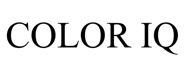 Trademark Logo COLOR IQ