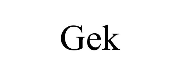  GEK