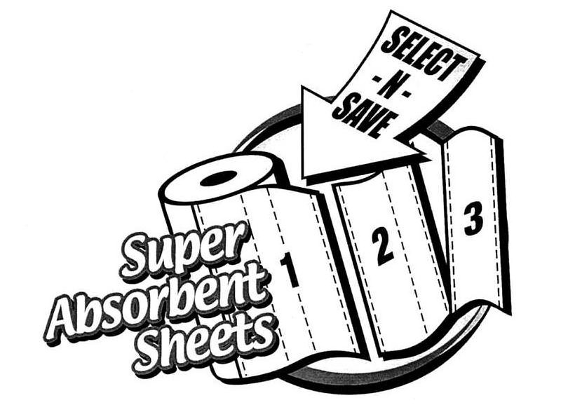 Trademark Logo SELECT-N-SAVE SUPER ABSORBENT SHEETS