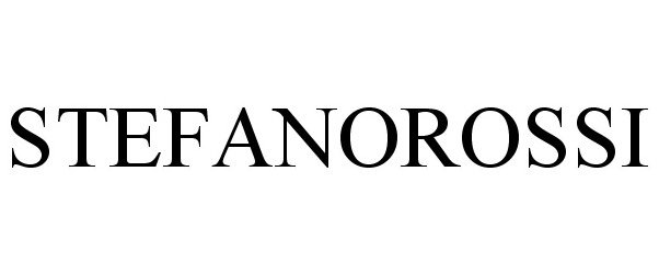 Trademark Logo STEFANOROSSI