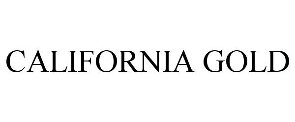 Trademark Logo CALIFORNIA GOLD