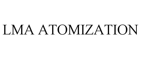 Trademark Logo LMA ATOMIZATION