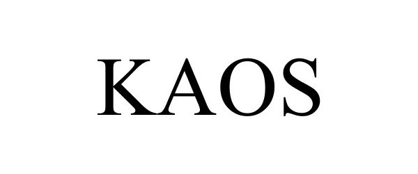 Trademark Logo KAOS