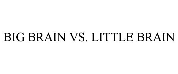  BIG BRAIN VS. LITTLE BRAIN