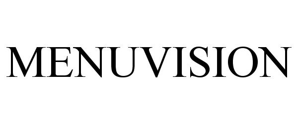 Trademark Logo MENUVISION