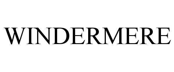 Trademark Logo WINDERMERE