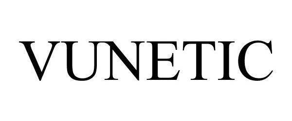 Trademark Logo VUNETIC