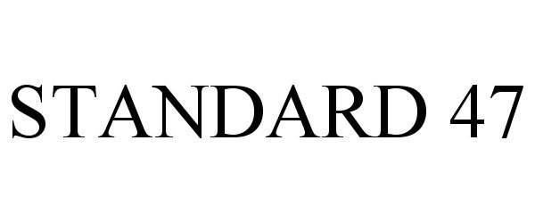 Trademark Logo STANDARD 47