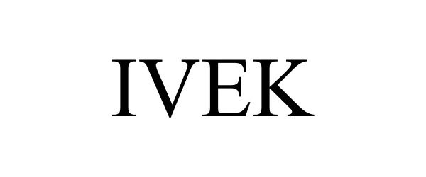 Trademark Logo IVEK