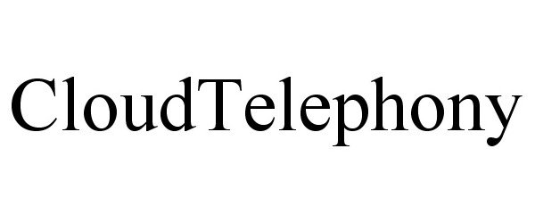 Trademark Logo CLOUDTELEPHONY