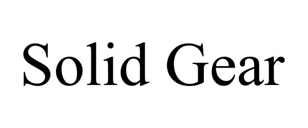 Trademark Logo SOLID GEAR