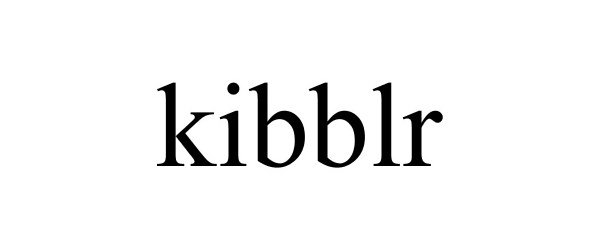 Trademark Logo KIBBLR
