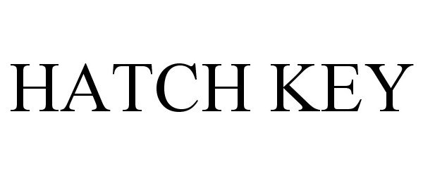 Trademark Logo HATCH KEY