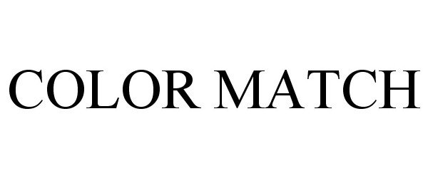 Trademark Logo COLOR MATCH