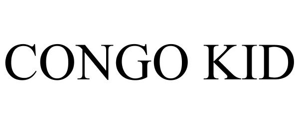 Trademark Logo CONGO KID