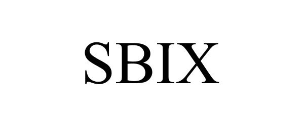 Trademark Logo SBIX
