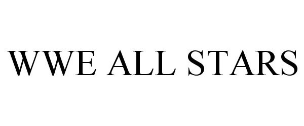 Trademark Logo WWE ALL STARS
