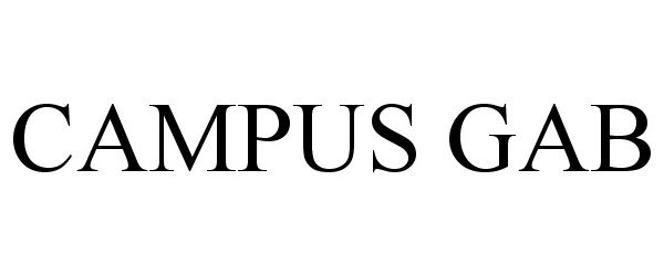 Trademark Logo CAMPUS GAB