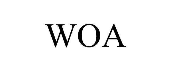 Trademark Logo WOA