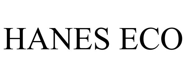 Trademark Logo HANES ECO