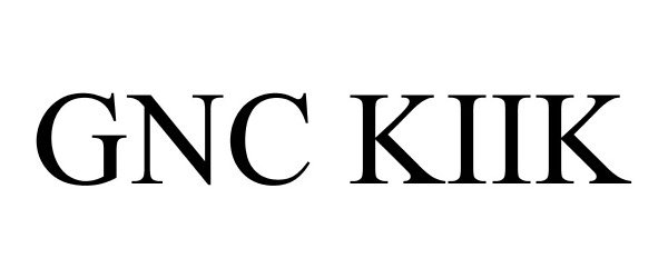 Trademark Logo GNC KIIK
