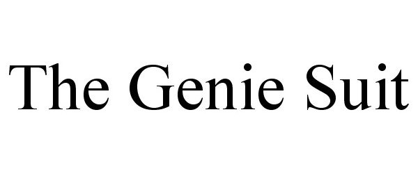 Trademark Logo THE GENIE SUIT