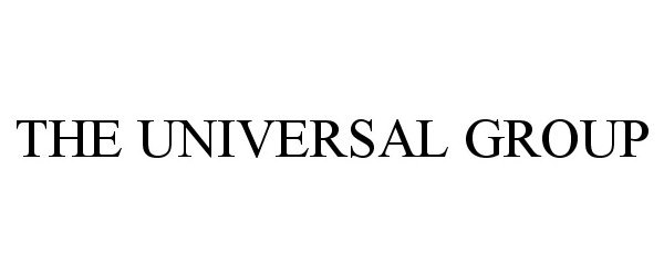 Trademark Logo THE UNIVERSAL GROUP