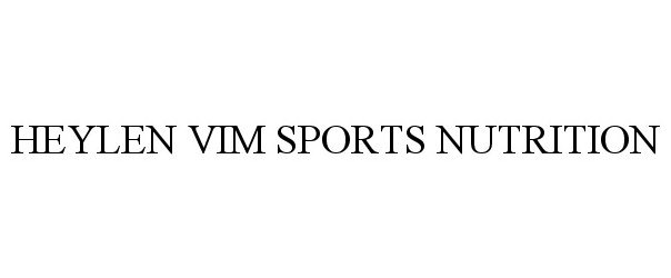  HEYLEN VIM SPORTS NUTRITION